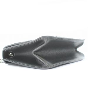 FURLA メトロポリス スター チェーン ショルダーバッグ レザー ロゴ グレー シルバー色