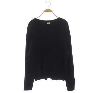 21SS カットソー Tシャツ 長袖 ドロップショルダー XS 黒 ブラック