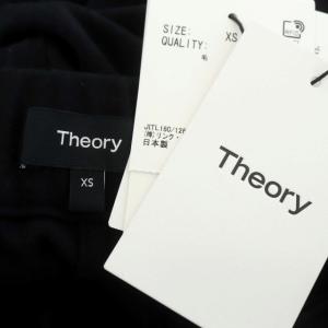 Theory 22AW Fine Smooth JSY Wide Pull On GH ワイドパンツ ウール XS 黒 ブラック