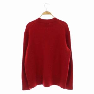 Theory 22AW Cashmere Solid Crew ニット 長袖 カシミヤ プルオーバー S レッド