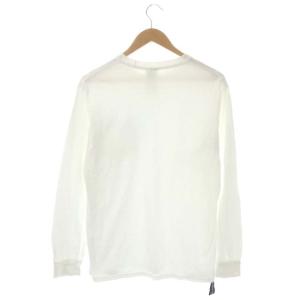 MADISONBLUE 21SS TYPOGRAPHY TEE 長袖Tシャツ カットソー ロンT プルオーバー 01 白 ホワイト