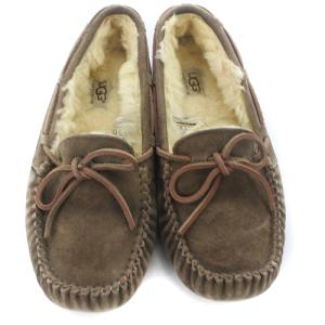 UGG australia ダコタ DAKOTA ムートン モカシン スリッポン 24cm 茶色 ブラウン N5612
