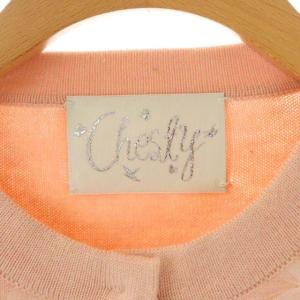 Chesty 22SS チュールレースカーディガン ニット 長袖 F ピンク 白