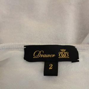 Drawer カシミヤシルクカーディガン ニット 長袖 クルーネック 2 グレー