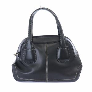 TOD'S トートバッグ  ショルダーバッグ 2WAY レザー 黒 ブラック
