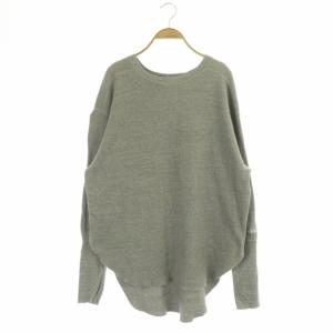 AP STUDIO別注 サーマル カットソー ラウンドネック 長袖 プルオーバー グレー