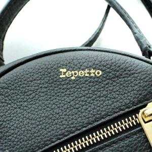 Repetto Couronne bag small ハンドバッグ ショルダーバッグ レザー ブラック
