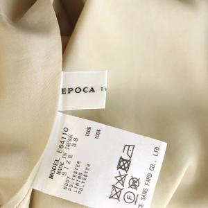 EPOCA ザショップ THESHOP 花柄ワンピース ロング フレア ノースリーブ 総柄 38 ベージュ マルチカラー