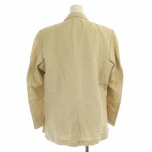 ISSEY MIYAKE セットアップ 上下 テーラードジャケット 2B 背抜き スカート ミニ タック ヴィンテージ リネン M ベージュ