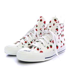 CONVERSE MUVEIL チャックテイラー スニーカー ハイカット いちご柄 キャンバス US5 24cm 白 ホワイト 1CL707