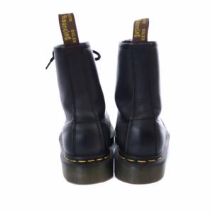 Dr.Martens 8ホール ショートブーツ ワークブーツ ローヒール ラウンドトゥ レザー EU37 23.5cm 黒 ブラック