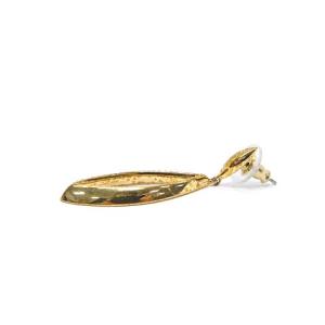 SWAROVSKI ピアス リーフ ストーン ゴールド色