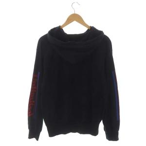 HYSTERIC GLAMOUR HYS WORKS TEAM オーバーサイズパーカー 長袖 ジップアップ 薄手 S 黒 青 赤