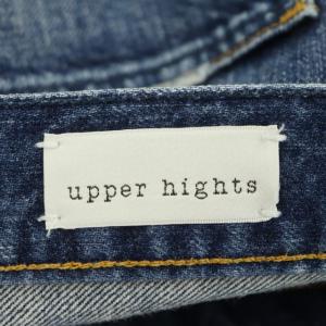 upper hights THE HIS デニムパンツ ジーンズ テーパード ダメージ加工 22 青 ブルー 188187