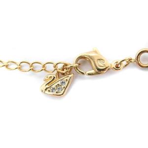 SWAROVSKI ネックレス クローバー ストーン ゴールド色