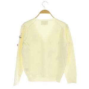 Chesty アクリルパーツ付きカーデイガン ニット 長袖 Vネック F オフホワイト
