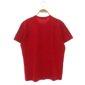 Salvatore Ferragamo ロゴ Tシャツ カットソー 半袖 クルーネック M 赤 レッド ベージュ