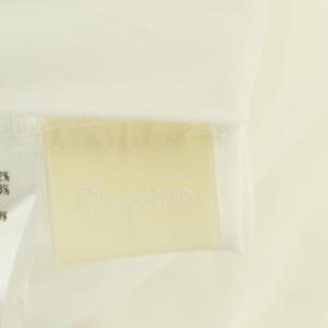 Diagram GRACE CONTINENTAL 22SS ドロストスリーブシャツ 長袖 ギャザー レース 袖リボン 比翼ボタン 36 白 ホワイト