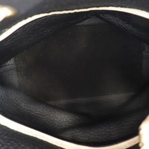 FURLA ステイシー ハンドバッグ ショルダーバッグ 2WAY レザー バイカラー ポーチ付き 白 アイボリー 黒 ブラック