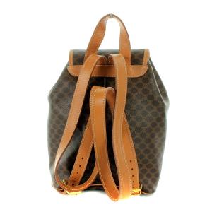 CELINE マカダム リュックサック デイパック レザー ブラウン