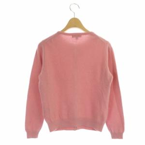 TOCCA 洗える CASHMERE カーディガン ニット 長袖 クルーネック XS ピンク