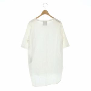 ATON SUVIN60/2 ROUND HEM T-SHIRT ラウンドヘムＴシャツ カットソー チュニック丈 クルーネック 五分袖