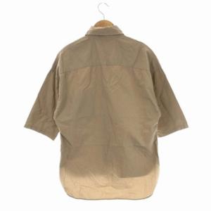 MADISONBLUE J BRADLEY SHIRT 七分袖シャツ ブラウス 前開き 00 ライトブラウン