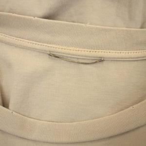 Deuxieme Classe ヴィンテージ加工 プリントTシャツ カットソー 五分袖 プルオーバー ベージュ