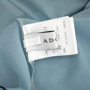 ADORE 23SS シアージャージーカットソー 長袖 ハイネック プルオーバー 38 ライトブルー 黒 ブラック