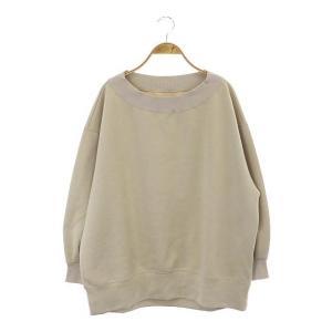 20SS ドロップショルダービッグプルオーバー スウェット カットソー 長袖 F ベージュ