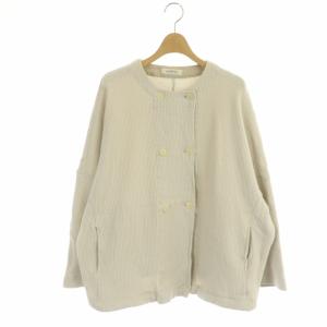 nest Robe 21SS コットンリブニットドルマンカーディガン ダブル 長袖 F ライトベージュ