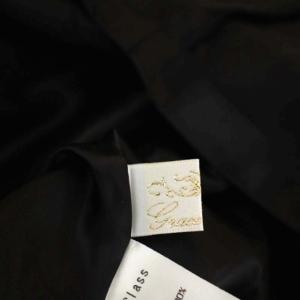 Grace Class パールドレス ワンピース ロング フレア プリーツ ノースリーブ ビジュー 36 黒 ブラック