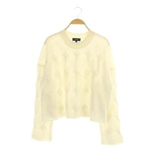 21AW CASHMERE CROP PO CABLE カシミヤ ケーブルニットプルオーバー セーター 長袖 クルーネック
