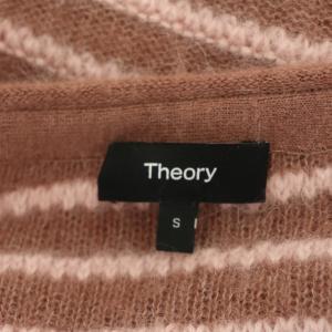 Theory 21AW ALPACA SOFT STRIPE BOX PO アルパカ ボーダー ニット プルオーバー セーター 長袖 S
