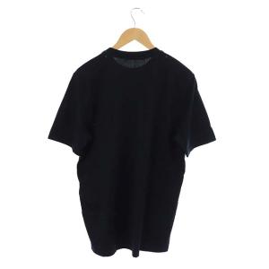 GIVENCHY デストロイ加工ロゴプリント半袖Tシャツ カットソー S ブラック