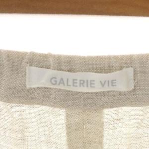 GALERIE VIE 22SS バスケットリネン イージーワイドパンツ 32 ライトベージュ