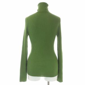 GALERIE VIE 21AW プルミエールウールリブ タートルネックプルオーバーニット セーター 長袖 S モスグリーン