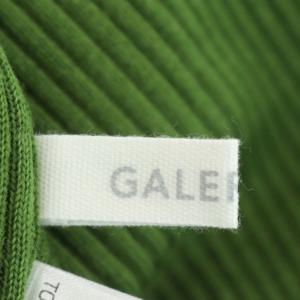 GALERIE VIE 21AW プルミエールウールリブ タートルネックプルオーバーニット セーター 長袖 S モスグリーン