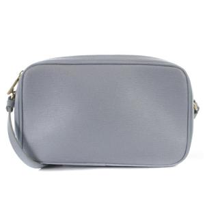 FURLA ショルダーバッグ ポシェット レザー ロゴ 水色 ブルー