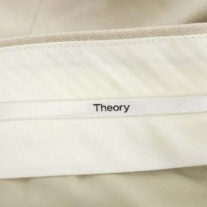 Theory STRETCH CANVAS STRAIGHT TROUSER テーパードパンツ スラックス ストレッチ 2 ベージュ