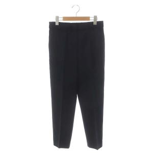 LIGHT SAXONY PULL ON TROUSER SL テーパードパンツ スラックス イージー 2 紺 ネイビー