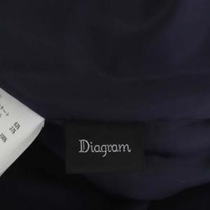 Diagram GRACE CONTINENTAL リボンサロペット コンビネゾン ワイド カシュクール ノースリーブ 38 濃紺 ダークネイビー
