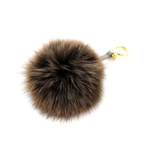 FENDI チャーム ファー 茶 ブラウン OH