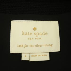 kate spade new york scallop tweed ドレス ツイード ワンピース ひざ丈 フレンチスリーブ 2 白 黒 ホワイト ブラック NJMU8377