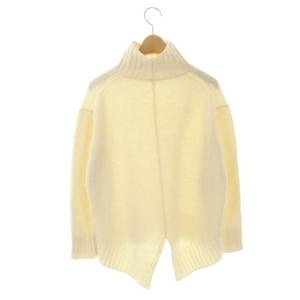 ANAYI タートルネックニット セーター 長袖 ハイネック バックスリット 36 アイボリー