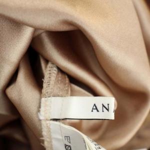 ANAYI レースフレアスカート ミモレ丈 ロング 36 ピンクベージュ