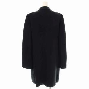 EPOCA ケープコート 総裏地 ショールカラー ミドル 40 黒 ブラック
