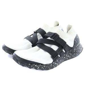 adidas HYKE 20SS ウルトラブースト ULTRABOOST スニーカー ロゴ 25cm 白 ホワイト 黒 ブラック AH-001