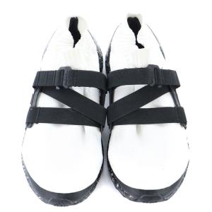 adidas HYKE 20SS ウルトラブースト ULTRABOOST スニーカー ロゴ 25cm 白 ホワイト 黒 ブラック AH-001
