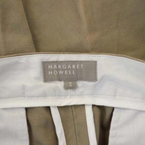 MARGARET HOWELL テーパードパンツ リネン混 2 ベージュ